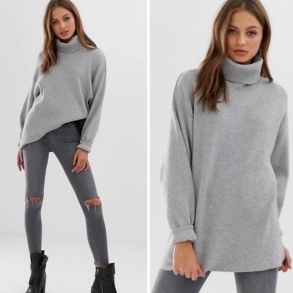 Free People Sweaters - Free People Softly Structured Tunic in Gray XS